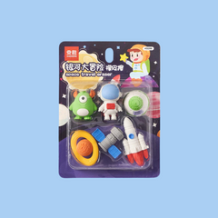 Spaceship Eraser Set
