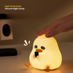 Dark Circle Duck Silicone Night Lamp