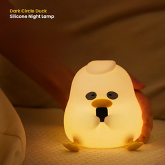Dark Circle Duck Silicone Night Lamp
