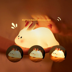 Big Face Rabbit Silicone Night Light