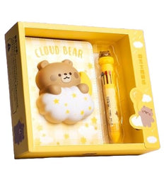 Squishy Notebook Set with a 10-Color Pen