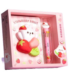 Squishy Notebook Set with a 10-Color Pen