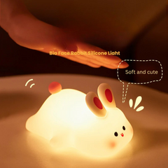 Big Face Rabbit Silicone Night Light