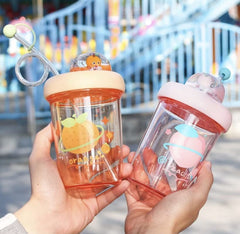 Tumblers with Lids and Straws