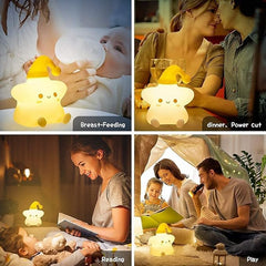 Star Spring Silicone Nursery Night Light for Kids - Squishy Soft Star Lamp, Birthday Gift for Girls, Baby Room Decor