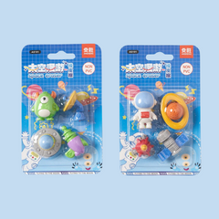 Spaceship Eraser Set