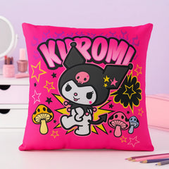 Kuromi Character Cushion Pillow Hot Pink Edition