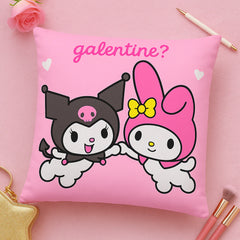 Galentine Kuromi & My Melody Cushion Pillow