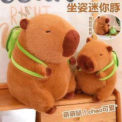 35 CM CAPYBARA WITH TURTLE PLUSH TOY