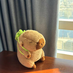35 CM CAPYBARA WITH TURTLE PLUSH TOY