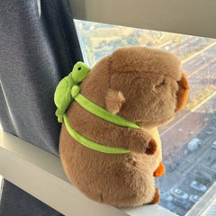 35 CM CAPYBARA WITH TURTLE PLUSH TOY