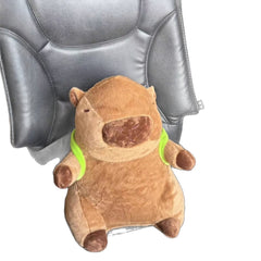 35 CM CAPYBARA WITH TURTLE PLUSH TOY