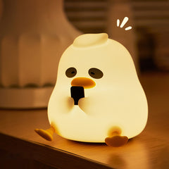 Dark Circle Duck Silicone Night Lamp