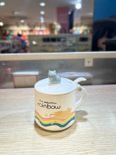 Ceramic Cat Coffee Mug with Lid and Spoon