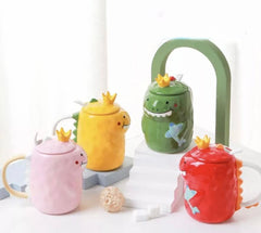 Happy, Cute & Colourful Dinosaur