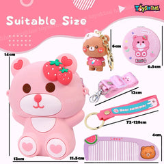 Strawberry Bear Mini Sling Bag