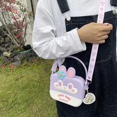 Flower Bunny Children's Silicone Bag