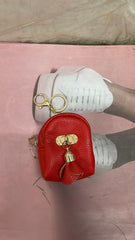 Leather Purse Pouch Keychain