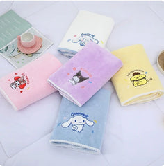 Domdompurin Sanrio Kuromi Bath Towel
