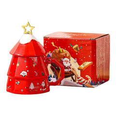 Christmas Tree Star Coffee Mug | Ceramic Cup | Christmas Tree Cup