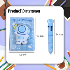 Squishy Notebook Set with a 10-Color Pen