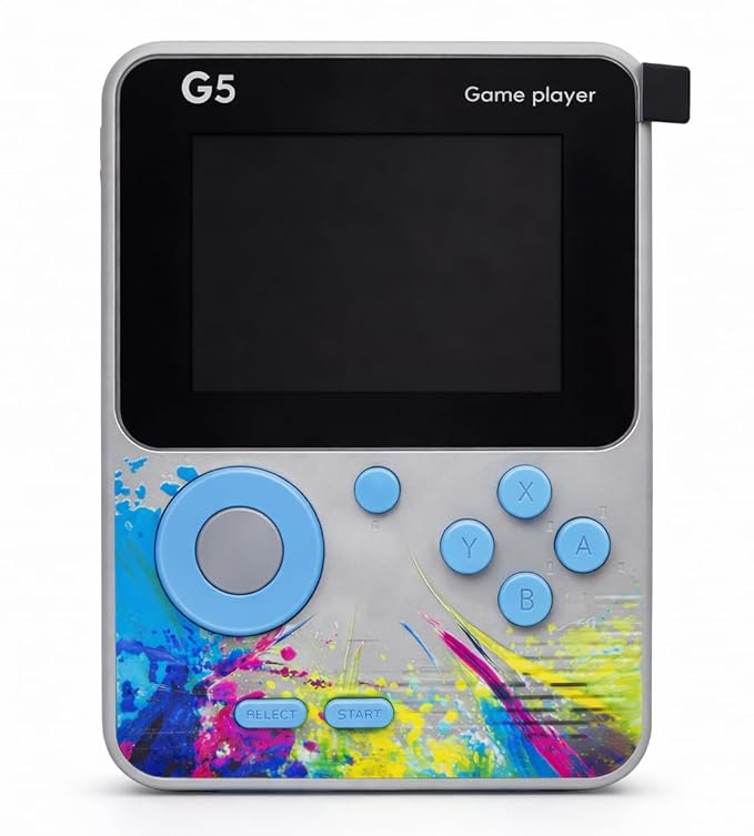 G5 Game Player Console | Retro Handheld Gaming Console with 500 Built-in Classic Games | 3-inch LCD Screen, TV Output, Rechargeable Battery | Portable Video Game for Kids & Adults Gifts
