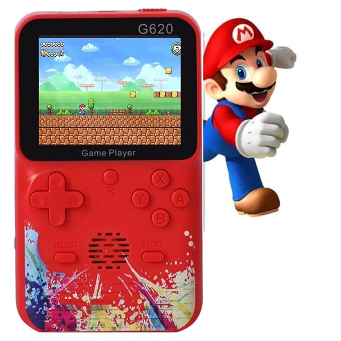 Advance G620 Retro Handheld Game Console, 3.0-inch LCD Display, 500-in-1 Games, USB Rechargeable