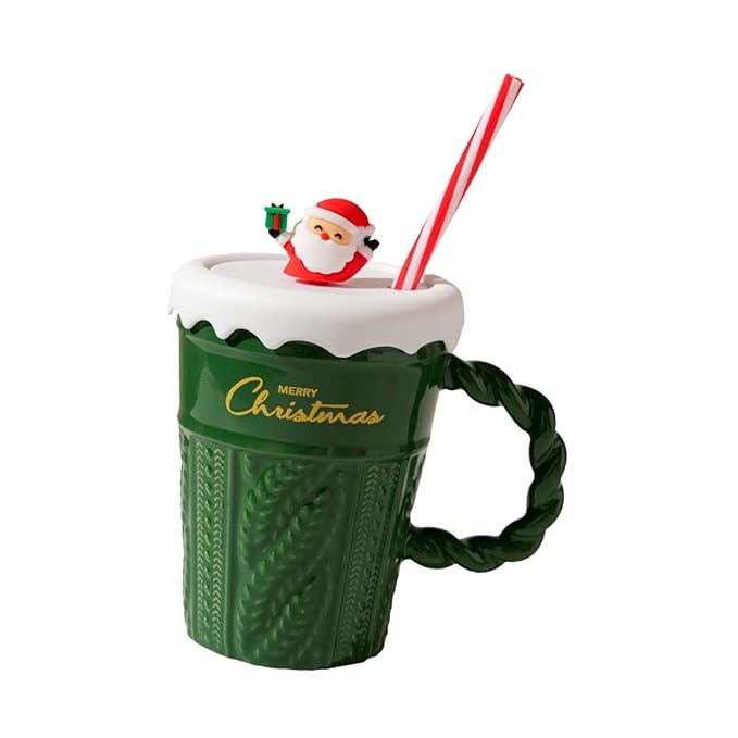 Christmas Special Cup With Lid and Straw | Christmas Special Gifts | Gifts For Christmas