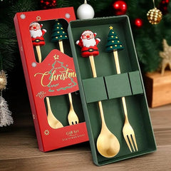 Christmas Cutlery Kits Christmas Spoons Forks Set for Party Wedding Restaurant Style C|Home & Garden | Kitchen, Dining & Bar | Flatware, & Cutlery