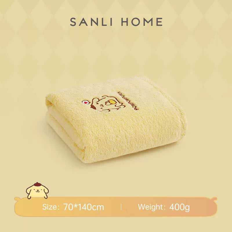 Domdompurin Sanrio Kuromi Bath Towel