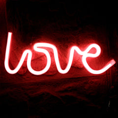 Love Red Neon Lights