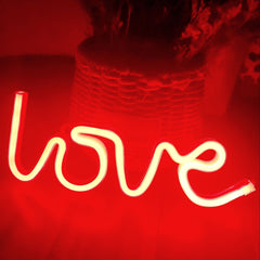 Love Red Neon Lights