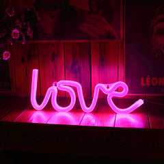 Love Neon pink lights