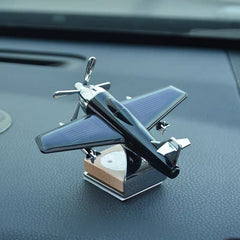 Airplane Car Solar Showpiece
