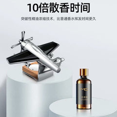 Airplane Car Solar Showpiece