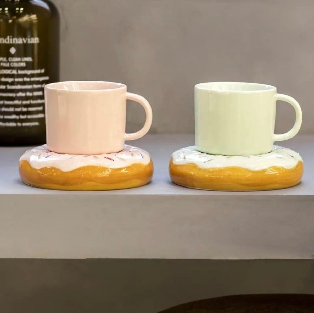 Donut Saucer Cup