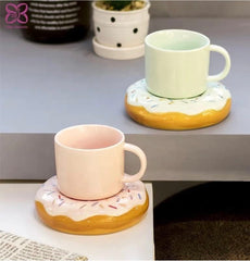 Donut Saucer Cup