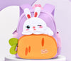 Carrot Bunny Rabbit Design Backpack for Kids