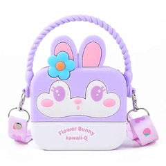 Flower Bunny Children's Silicone Bag