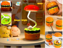 Burger Bright 3-in-1 Study Desk LED Lamp