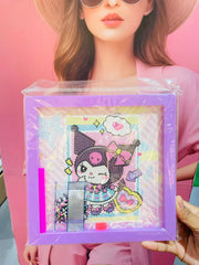 New 20x20 Cartoon Photo Frame Diamond Painting Kit – DIY Handmade Diamond Sticker Material Package for Kids – Perfect Gift Idea