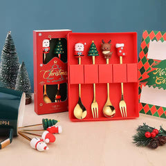 Christmas Cutlery Kits Christmas Spoons Forks Set for Party Wedding Restaurant Style C|Home & Garden | Kitchen, Dining & Bar | Flatware, & Cutlery