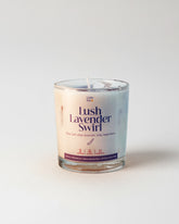 Lavender Scented Candle - Lush Lavender Swirl Calming Soy Wax Candle