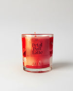 Rose Scented Candle - Petal Puff Latte Soy Wax Aromatherapy Candle