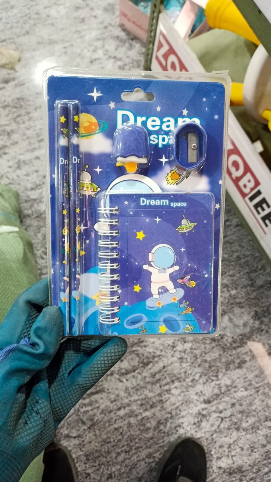 Space Stationary Set with  diary
